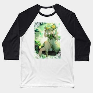 Nahida on a branch - Genshin Impact Baseball T-Shirt